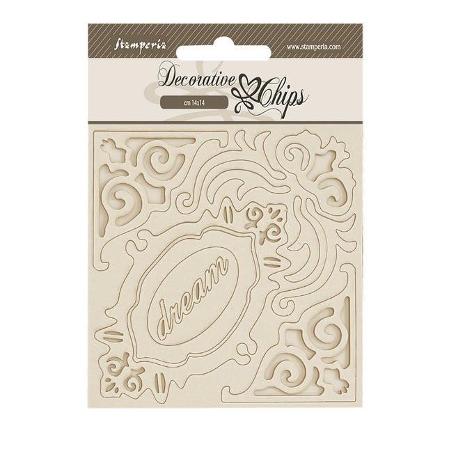 Dekorative Chips 14x14 cm - Alterego Ecken und Rahmen