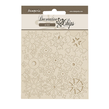 Dekorative Chips cm 14x14 - Create Happiness Tauperlen Schneeflocken
