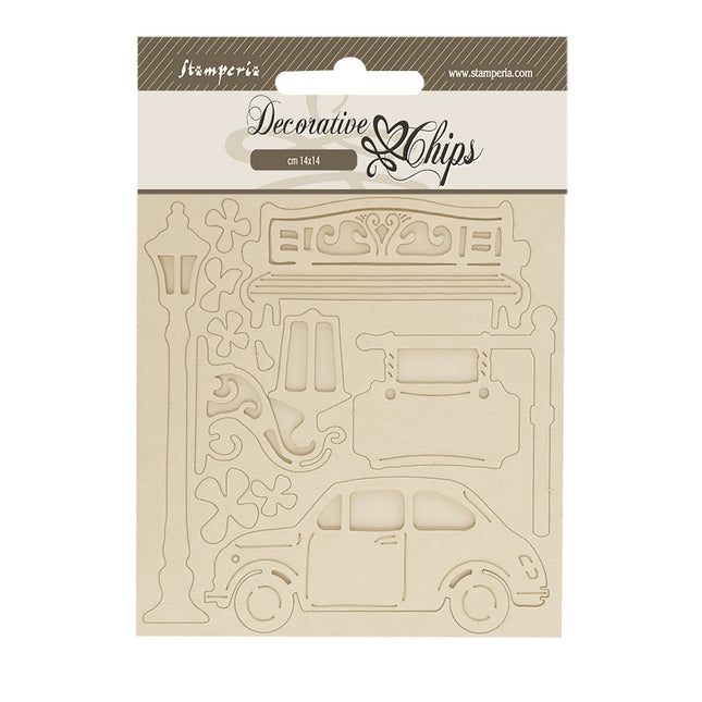 Dekorative Chips cm 14x14 - Art of Travelling Auto