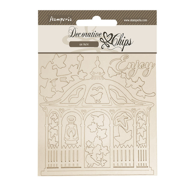 Dekorative Chips 14x14 cm - House of Roses Pavillon