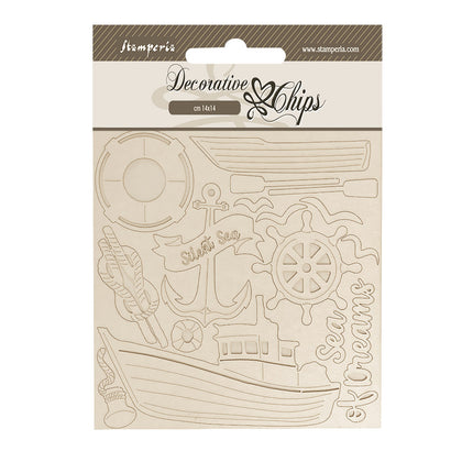 Dekorative Chips cm 14x14 - Silent Sea Boot