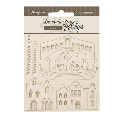 Dekorative Chips 14x14 cm - Venice City of Art Elemente