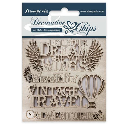 Dekorative Chips cm 14x14 Abenteuer