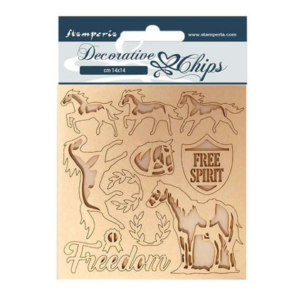 Dekorative Chips 14x14 Freiheit