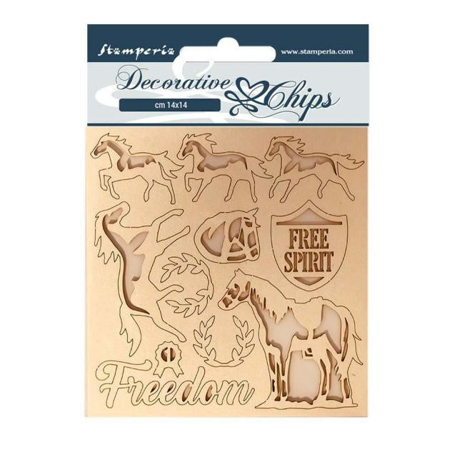 Dekorative Chips 14x14 Freiheit