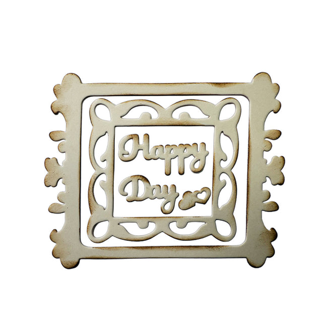 Stanzformen für Papierbasteln A6 - Happy Day Rahmen