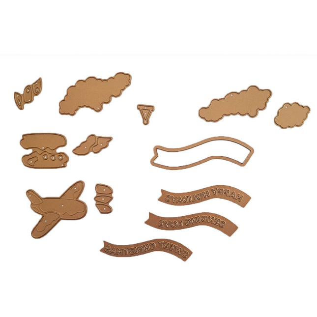 Stanzformen Lebkuchen-Flugzeug und Banner