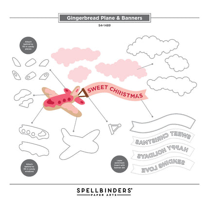 Stanzformen Lebkuchen-Flugzeug und Banner