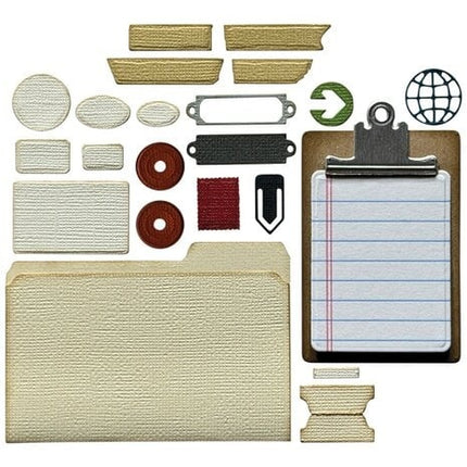 Thinlits Stanzform von Tim Holtz Vault Noteworthy (24 Stück)