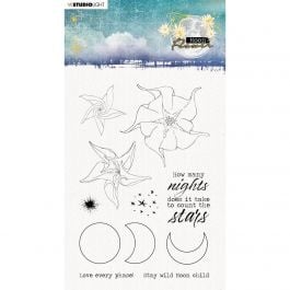 Studio Light • Moon Flower Collection Klarsichtstempel How Many Nights Nr.133