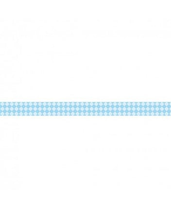 Dekoband cm. 2x10m - Blauer Himmel Schachbrett