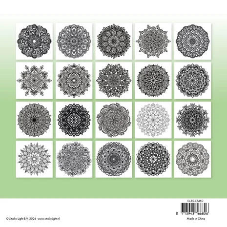 Ausmalbilder 8x8 Zoll Mandala (SL-ES-CP460)