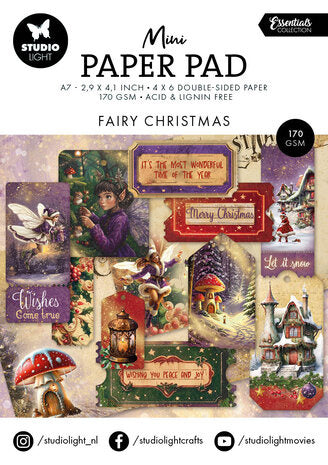 SL Mini-Papierblock Fairy Christmas Essentials Nr. 324  
