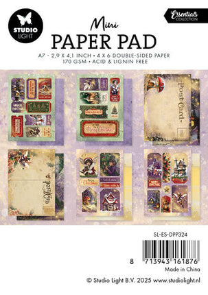 SL Mini-Papierblock Fairy Christmas Essentials Nr. 324  