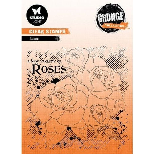 SL Klarsichtstempel Rosen Grunge Kollektion Nr. 401