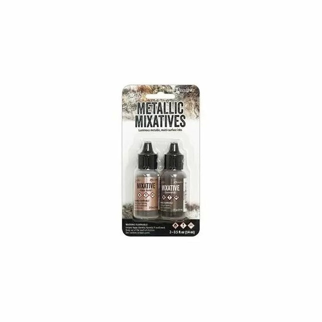 Ranger • Tim Holtz Metallic Mixatives Roségold & Gunmetal
