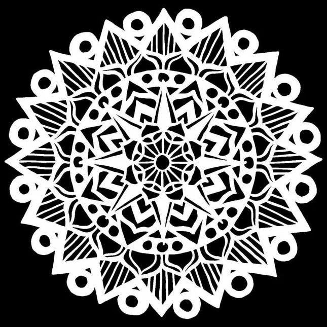 The Crafter's Workshop • Schablone Gestreifte Mandala 30,5x30,5cm