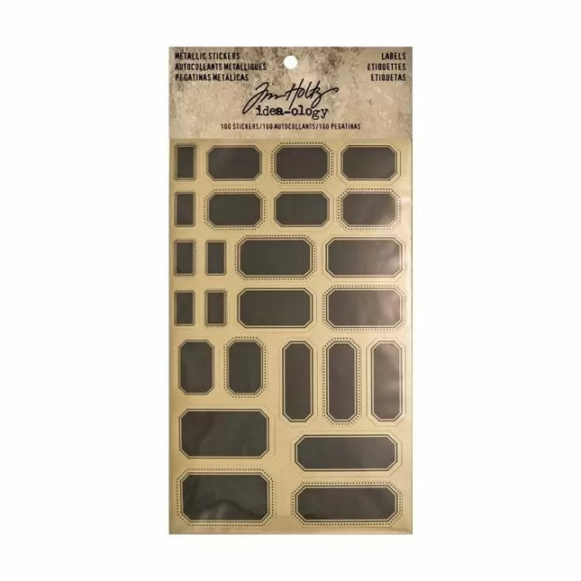 Advantus • Tim Holtz Idea-ology metallische Aufkleber Etiketten