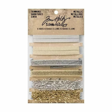 Idea-Ology • Tim Holtz Trimmings Metallic 6 Stück