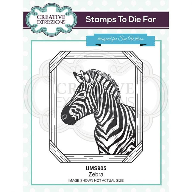 Creative Expressions • Vorgefertigter Stempel Zebra