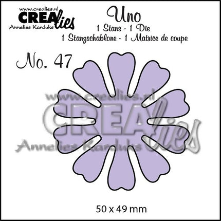 Crealies • Uno Stanzform Nr.47 Blumen 19