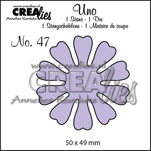 Crealies • Uno Stanzform Nr.47 Blumen 19