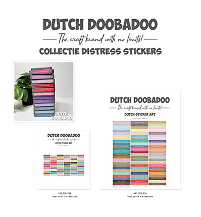 Mini Distress Etiketten Aufkleber