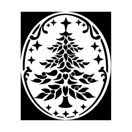 Griff mit ovalem Siegel Weihnachtsbaum  