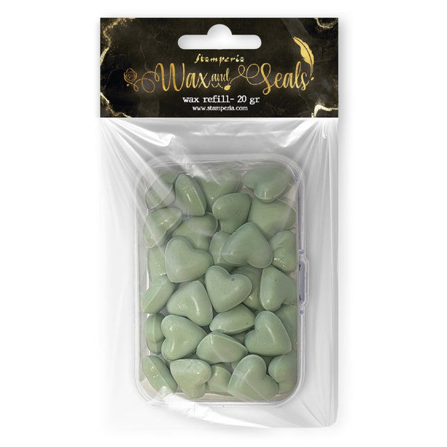 Wachsnachfüllung 20 g Herzform - Pastellmint