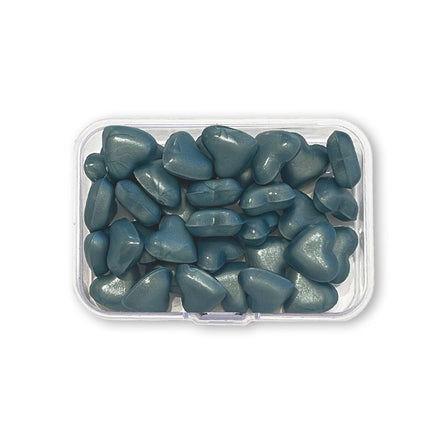 Wachsnachfüllung 20 g Herzform - Perlblau