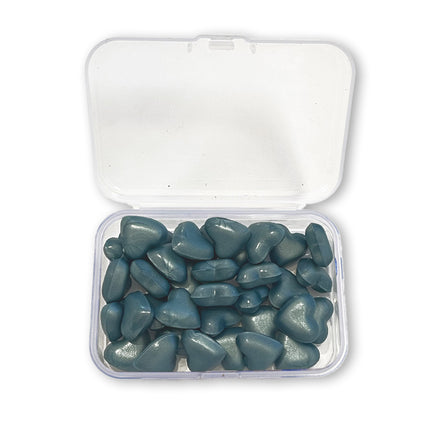 Wachsnachfüllung 20 g Herzform - Perlblau