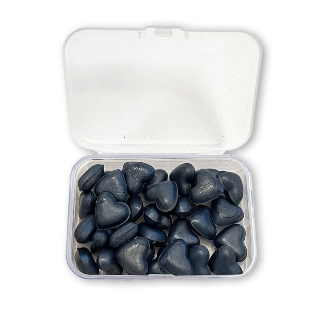 Wachsnachfüllung 20 g Herzform - Perltiefblau