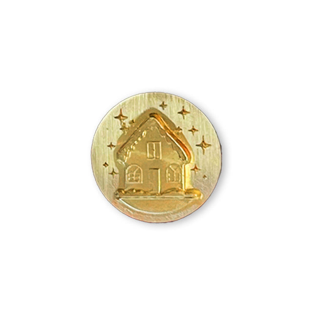 Set mit 6 dekorativen Siegeln für Kunst und Basteln, Durchmesser 2,5 cm, Weihnachten