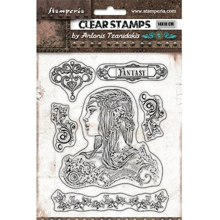 Acrylstempel cm 14x18 - Magic Forest Amazonas
