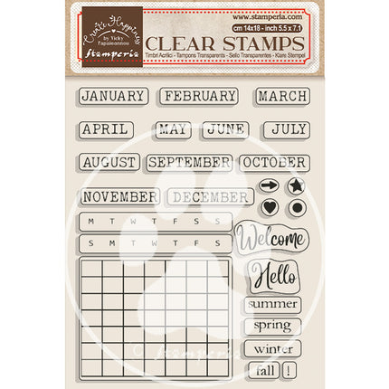 Acrylstempel cm 14x18 - Create Happiness Weihnachtskalender, monatlich