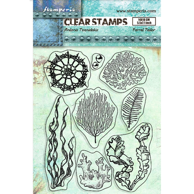 Acrylstempel cm 14x18 - Lieder des Meeres Korallen