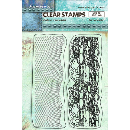 Acrylstempel cm 14x18 - Lieder des Meeres doppelter Rahmen