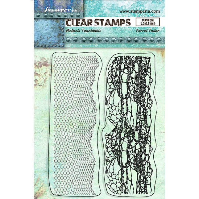 Acrylstempel cm 14x18 - Lieder des Meeres doppelter Rahmen