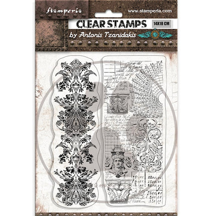Acrylstempel cm 14x18 - Sir Vagabond in Fantasy World 2 Rahmen