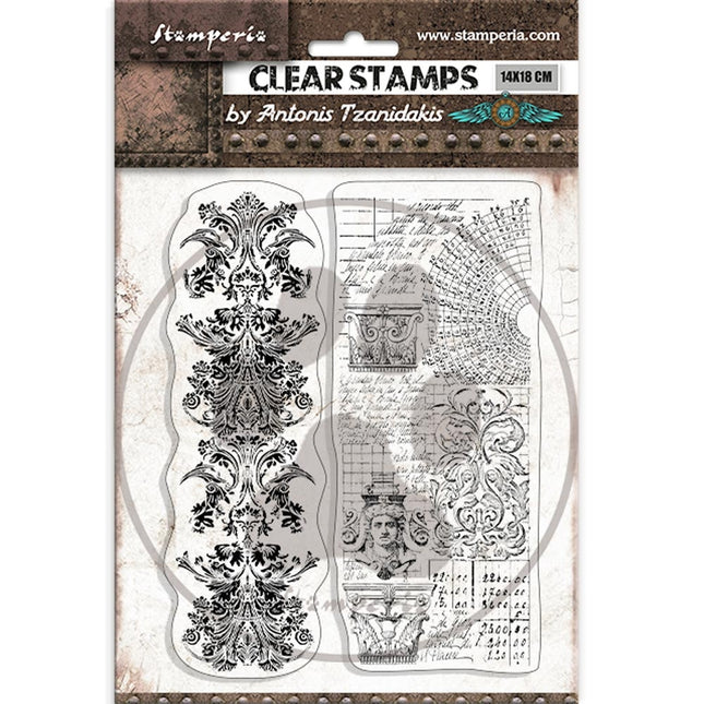 Acrylstempel cm 14x18 - Sir Vagabond in Fantasy World 2 Rahmen