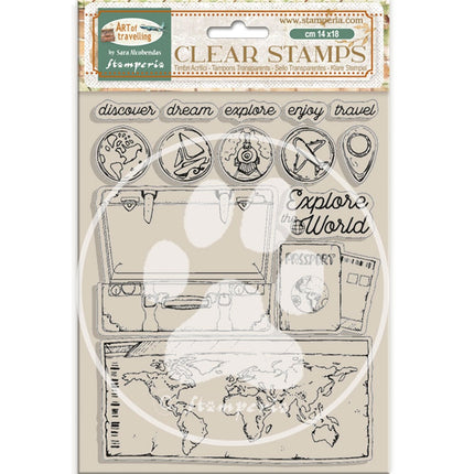 Acrylstempel cm 14x18 - Art of Travelling