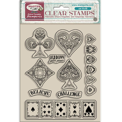 Acrylstempel cm 14x18 - Master of Magic Spielkarten