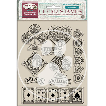 Acrylstempel cm 14x18 - Master of Magic Spielkarten