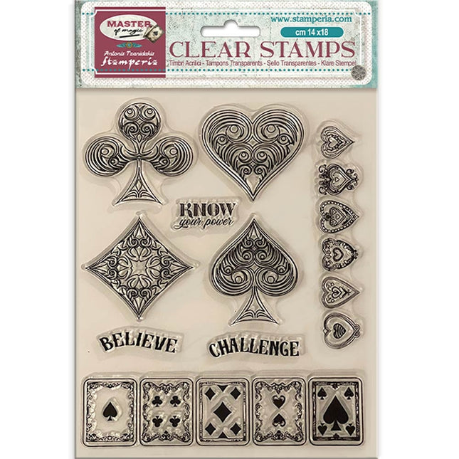 Acrylstempel cm 14x18 - Master of Magic Spielkarten