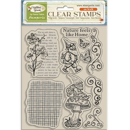 Acrylstempel 14x18 cm - Hidden Grove Gnom