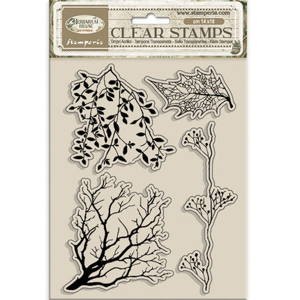 Acrylstempel 14x18 cm - Herbarium Silvae Baumzweige