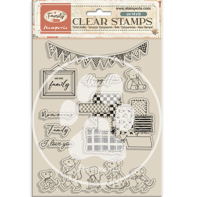 Acrylstempel cm 14x18 - Familienfeier