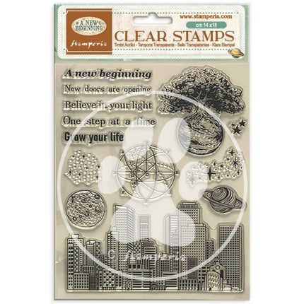 Acrylstempel cm 14x18 - A new Beginning