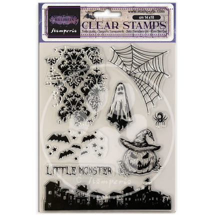 Dekorativer Acrylstempel für Kunst und Handwerk 14x18 cm - Halloween