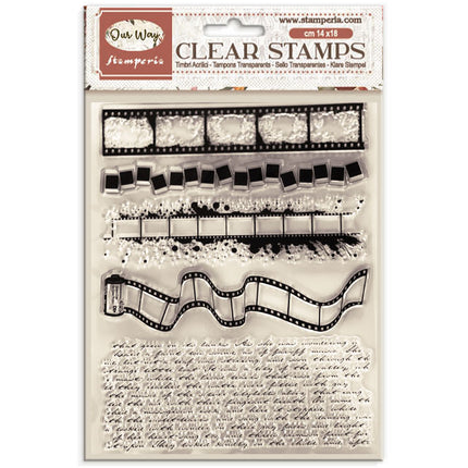 Decorative Acrylic stamp design for Art and Craft cm 14x18 - Our Way